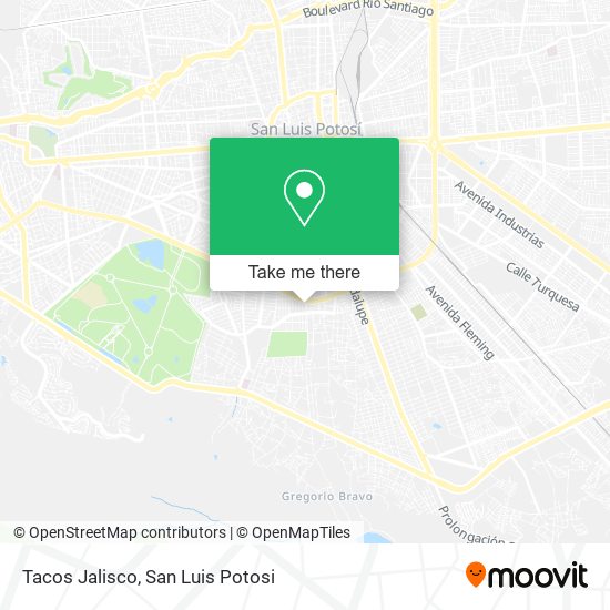 Mapa de Tacos Jalisco