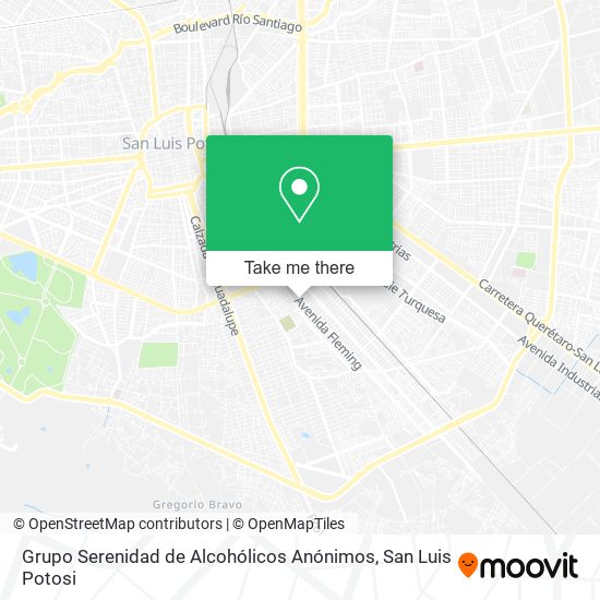 Grupo Serenidad de Alcohólicos Anónimos map