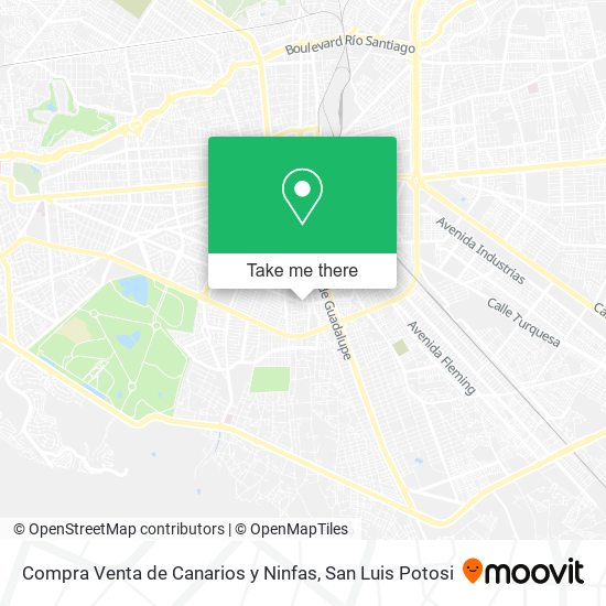 Compra Venta de Canarios y Ninfas map