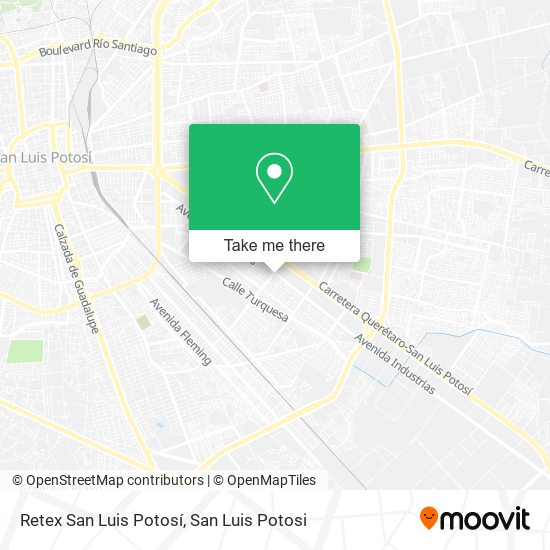 Retex San Luis Potosí map