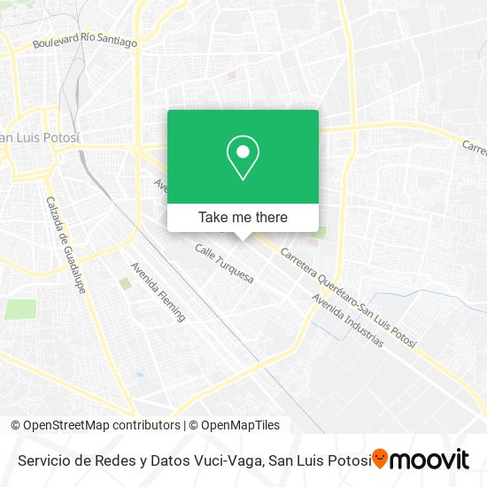 Servicio de Redes y Datos Vuci-Vaga map