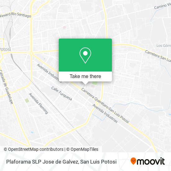 Plaforama SLP Jose de Galvez map