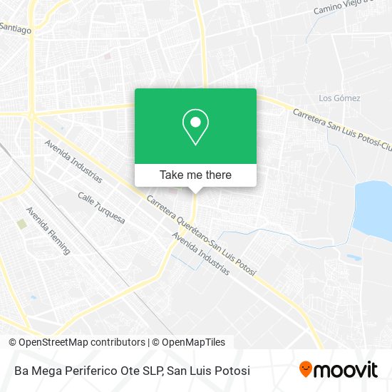 Mapa de Ba Mega Periferico Ote SLP