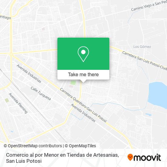 Comercio al por Menor en Tiendas de Artesanias map