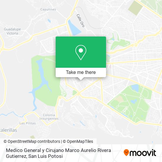 Medico General y Cirujano Marco Aurelio Rivera Gutierrez map