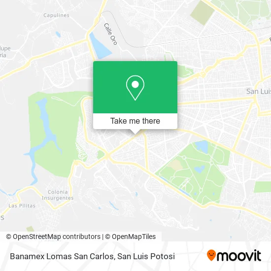Banamex Lomas San Carlos map