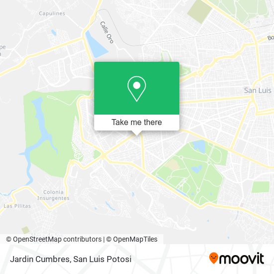 Mapa de Jardin Cumbres