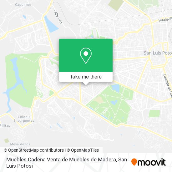 Muebles Cadena Venta de Muebles de Madera map