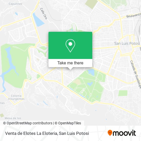 Mapa de Venta de Elotes La Eloteria