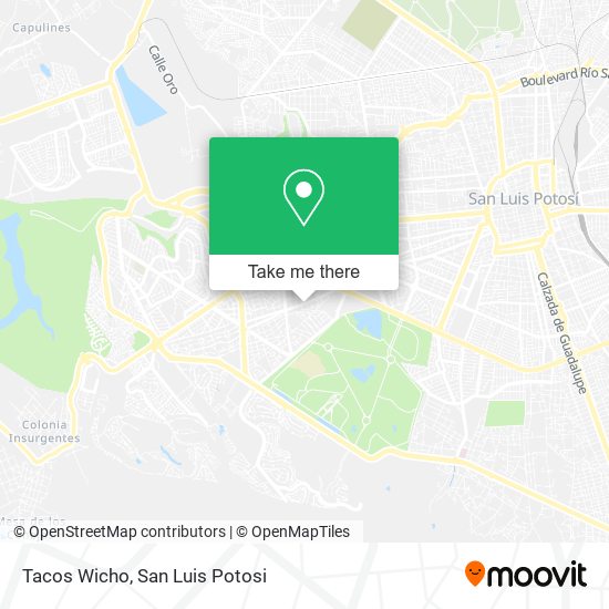 Mapa de Tacos Wicho
