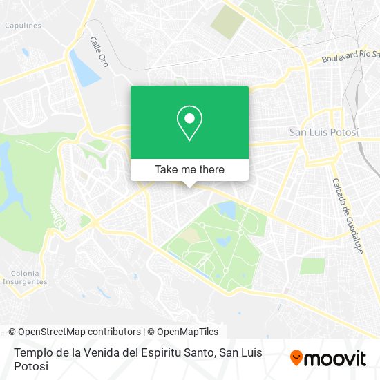 Templo de la Venida del Espiritu Santo map