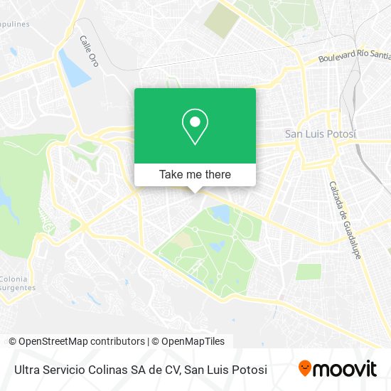 Ultra Servicio Colinas SA de CV map