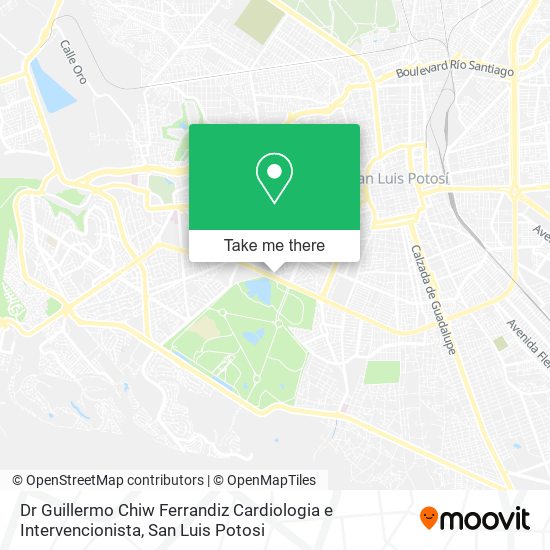 Mapa de Dr Guillermo Chiw Ferrandiz Cardiologia e Intervencionista