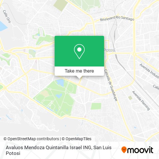 Avaluos Mendoza Quintanilla Israel ING map