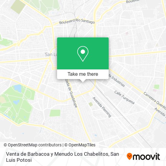Mapa de Venta de Barbacoa y Menudo Los Chabelitos