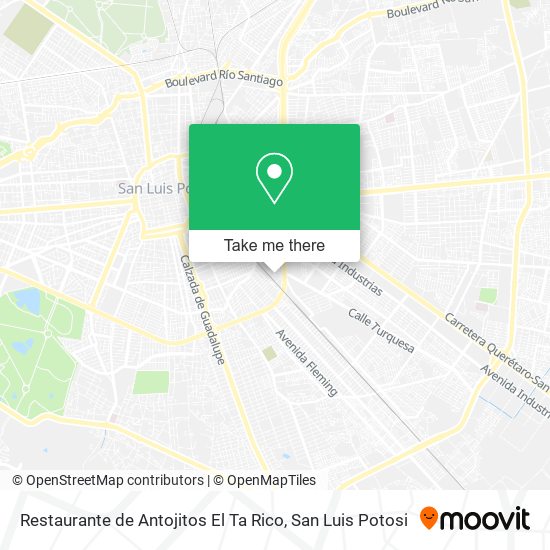 Restaurante de Antojitos El Ta Rico map