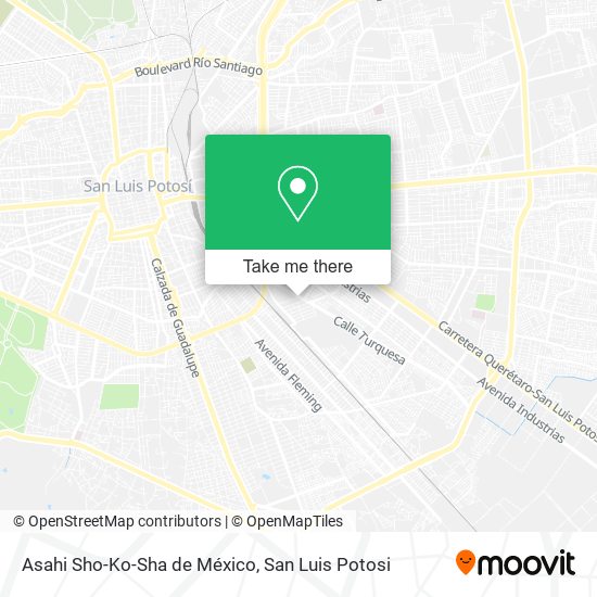 Asahi Sho-Ko-Sha de México map