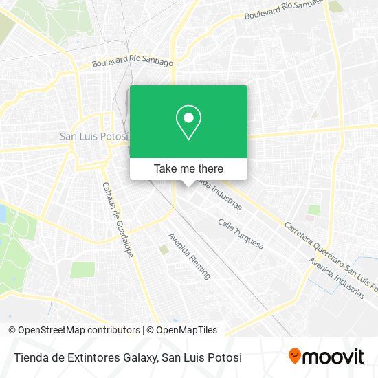 Mapa de Tienda de Extintores Galaxy
