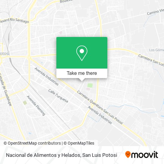 Nacional de Alimentos y Helados map