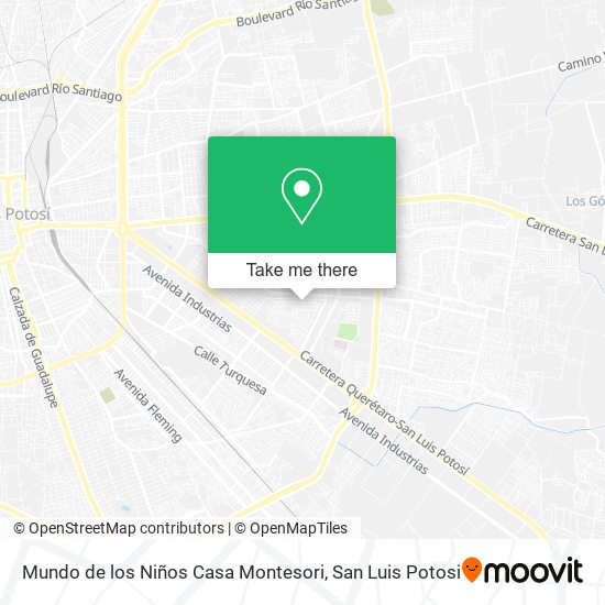 Mapa de Mundo de los Niños Casa Montesori