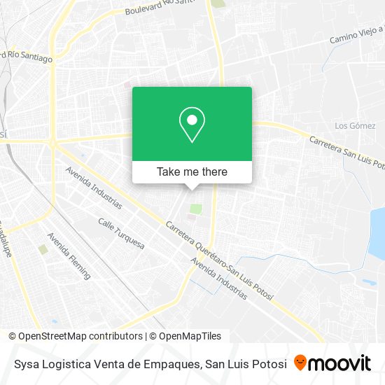 Sysa Logistica Venta de Empaques map