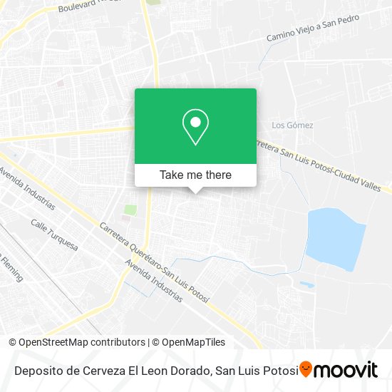 Mapa de Deposito de Cerveza El Leon Dorado