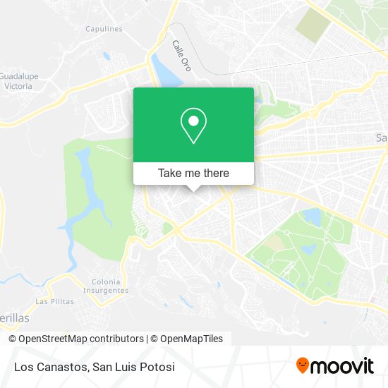 Los Canastos map