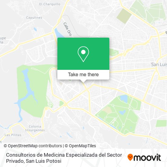 Mapa de Consultorios de Medicina Especializada del Sector Privado