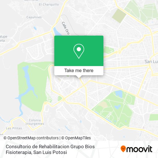 Consultorio de Rehabilitacion Grupo Bios Fisioterapia map