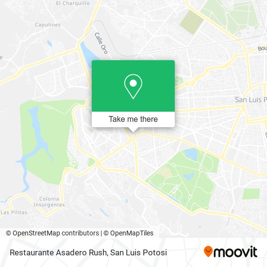 Restaurante Asadero Rush map