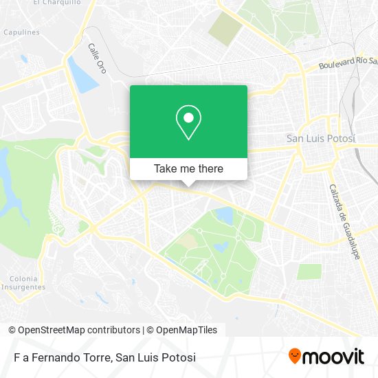 Mapa de F a Fernando Torre