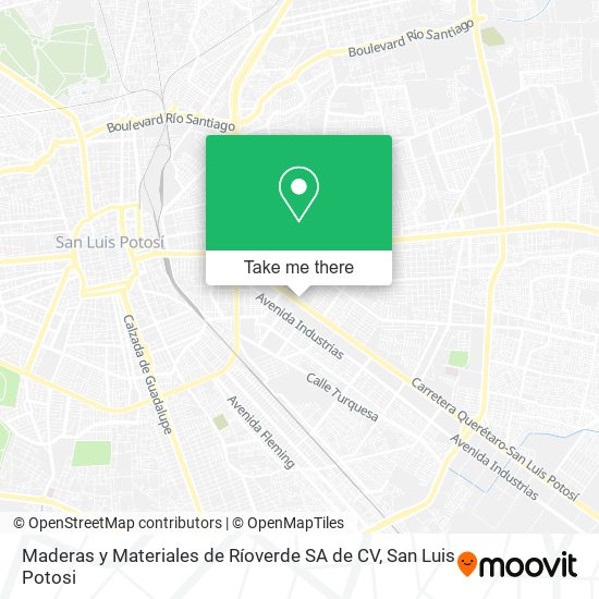 Mapa de Maderas y Materiales de Ríoverde SA de CV