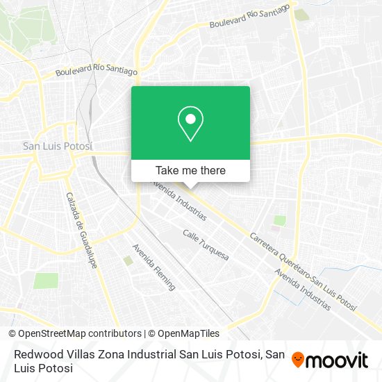 Mapa de Redwood Villas Zona Industrial San Luis Potosi