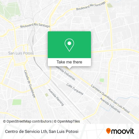 Mapa de Centro de Servicio Lth