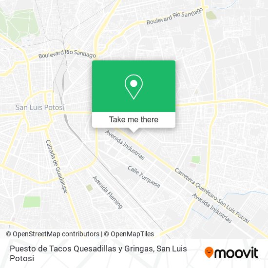 Mapa de Puesto de Tacos Quesadillas y Gringas