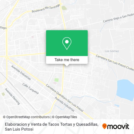 Mapa de Elaboracion y Venta de Tacos Tortas y Quesadillas