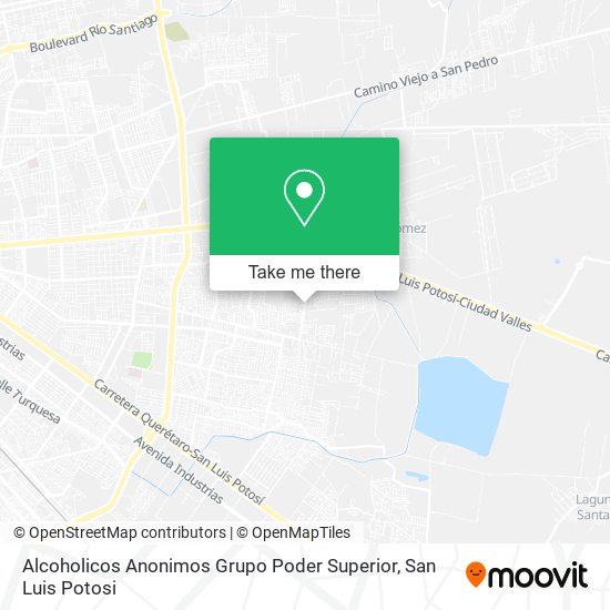 Alcoholicos Anonimos Grupo Poder Superior map