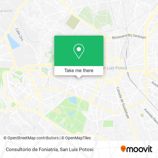 Consultorio de Foniatria map