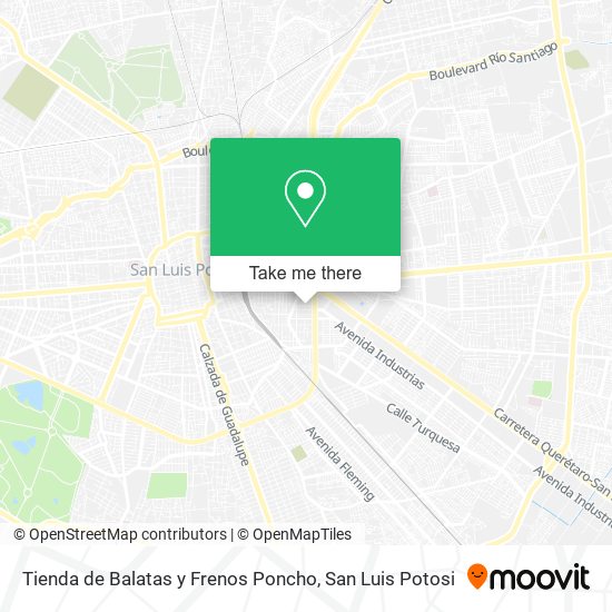 Tienda de Balatas y Frenos Poncho map