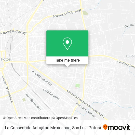 Mapa de La Consentida Antojitos Mexicanos