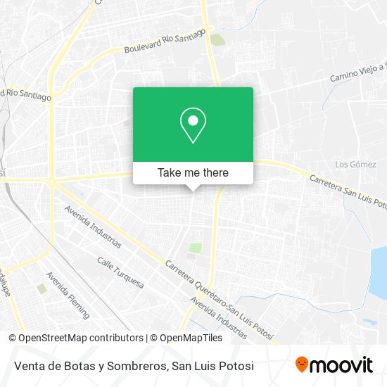 Venta de Botas y Sombreros map