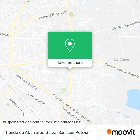 Mapa de Tienda de Abarrotes Garza