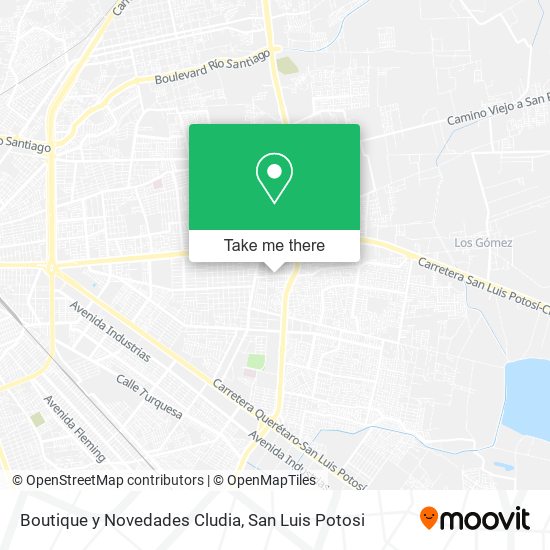 Mapa de Boutique y Novedades Cludia