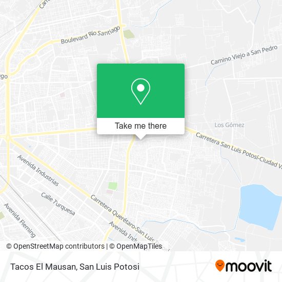 Mapa de Tacos El Mausan