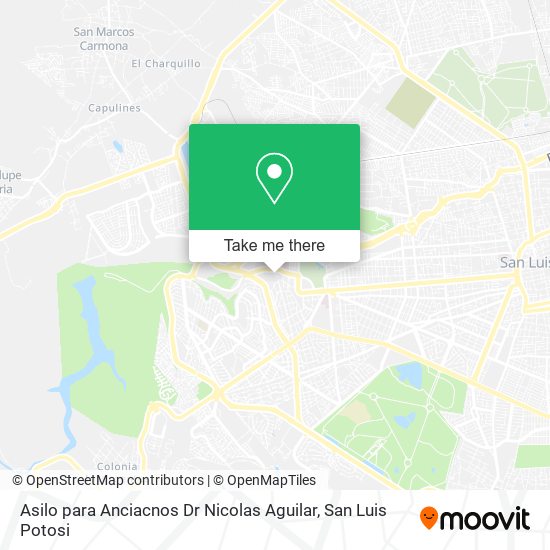 Asilo para Anciacnos Dr Nicolas Aguilar map