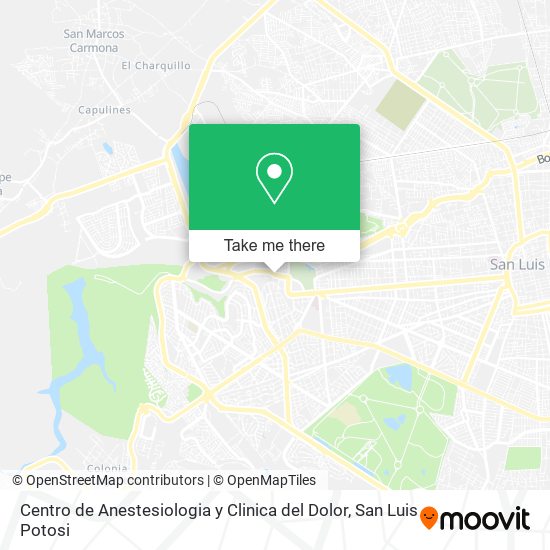 Centro de Anestesiologia y Clinica del Dolor map