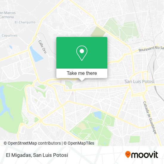 Mapa de El Migadas