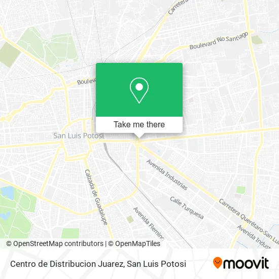 Mapa de Centro de Distribucion Juarez
