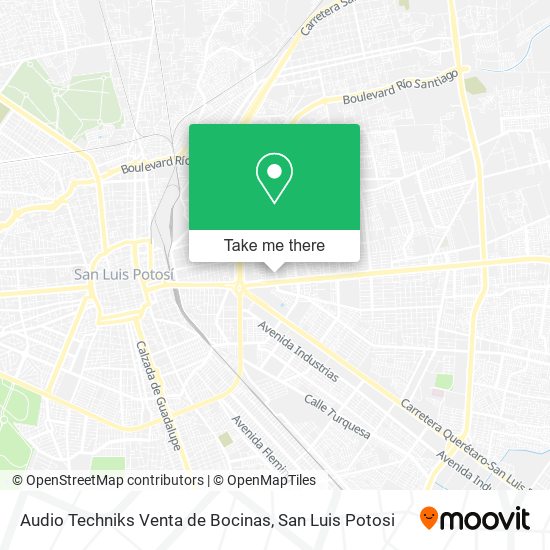 Mapa de Audio Techniks Venta de Bocinas