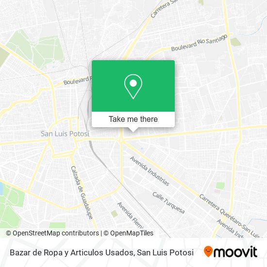 Mapa de Bazar de Ropa y Articulos Usados